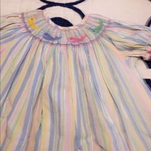 Whale smocking dress